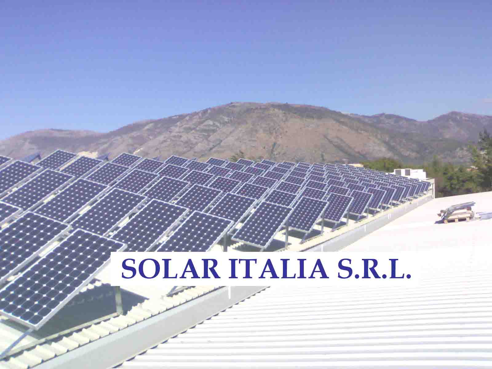 Progettazione installazione impianti fotovoltaici industriali distribuzione e vendita di pannelli fotovoltaici